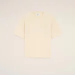 Tee-Shirt Ecru Cœur Embossé AMI PARIS