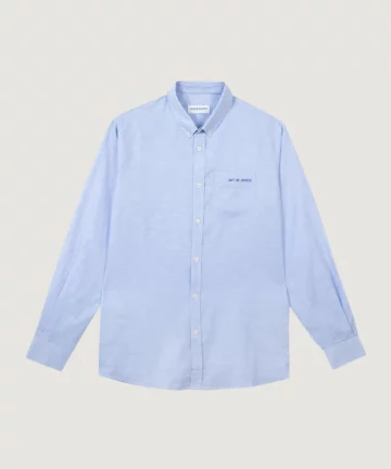 Chemise Lin Et Coton OUT OF OFFICE Bleu MAISON LABICHE