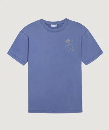 Tee-Shirt Brodé Photosynthèse Bleu MAISON LABICHE