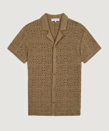 Chemise Beuret En Crochet Marron MAISON LABICHE