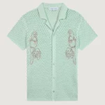 Chemise Beuret En Crochet Vert MAISON LABICHE