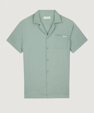 Chemise En Gaze De Coton Vert MAISON LABICHE