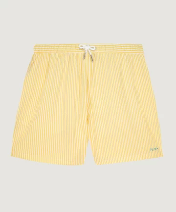 Short De Bain Rayé PLAYA Jaune MAISON LABICHE