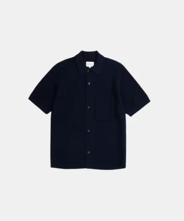 Polo En Maille Tricoté Marine NORSE PROJECTS