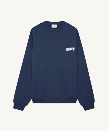 Sweat Col Rond Unisexe Bleu AUTRY