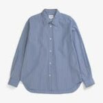 Chemise Ample En Popeline de Coton Rayée Bleu NORSE PROJECTS