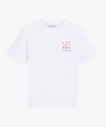 Tee-Shirt Popincourt JETAIMETEAMO Blanc MAISON LABICHE