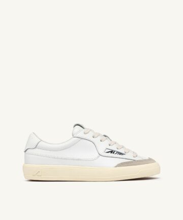 Baskets Windscape En Cuir Blanc AUTRY