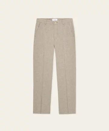 Pantalon Ample En Tissu Tissé Marron Clair LES DEUX