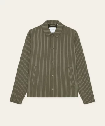 Veste Rayée Coupe Régular Vert LES DEUX