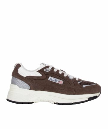 Baskets Hyperway En Mesh Et Daim Marron AUTRY