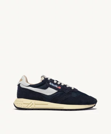 Baskets Reelwind Low En Nylon Et Daim Bleu Et Blanc AUTRY