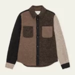 Surchemise En Laine A Blocs De Couleur Marron Coupe Regular LES DEUX
