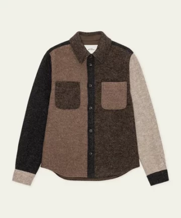 Surchemise en laine marron LES DEUX