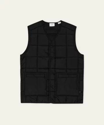 Gilet Sans Manches Matelassé Noir LES DEUX
