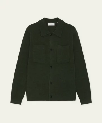 Surchemise En Maille Milano Vert LES DEUX