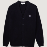 Cardigan en laine marine MAISON LABICHE