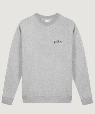 Sweat-shirt col rond gris MAISON LABICHE