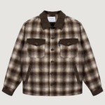 Veste à carreaux marron MAISON LABICHE