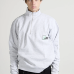 Sweat zippe gris BISOUS SKATEBOARDS