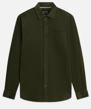 Chemise en velours côtelé Kaki Scotch&Soda